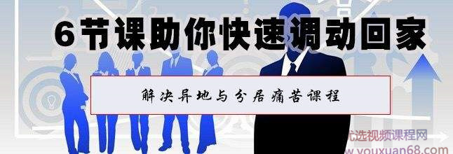 体制内课程《6节课助你快速调动回家 ‖ 解决异地与分居痛苦课程》