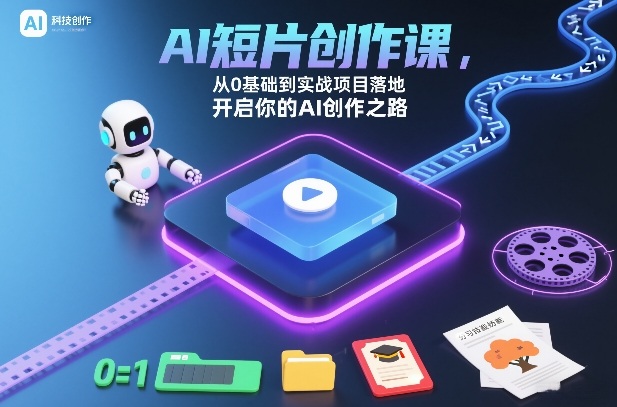 AI短片创作课，从0基础到实战项目落地，开启你的AI创作之路（更新0411）
