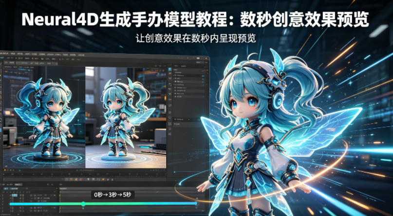Neural4D生成手办模型教程，让创意效果在数秒内呈现预览