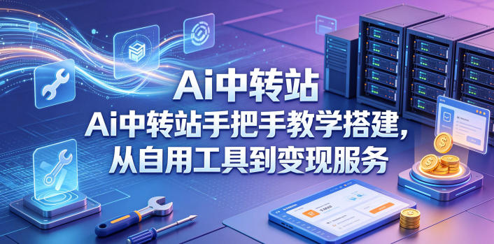 Ai中转站手把手教学搭建，从自用工具到变现服务